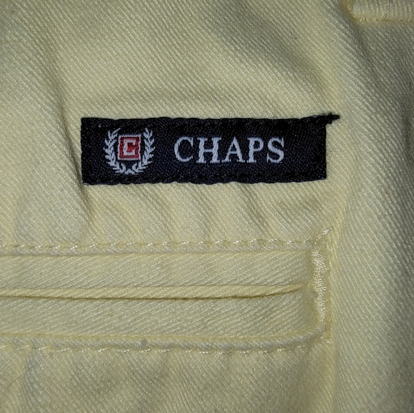 Chaps Yellow Flat Front Shorts for Smart Casual - Picture 9 of 9